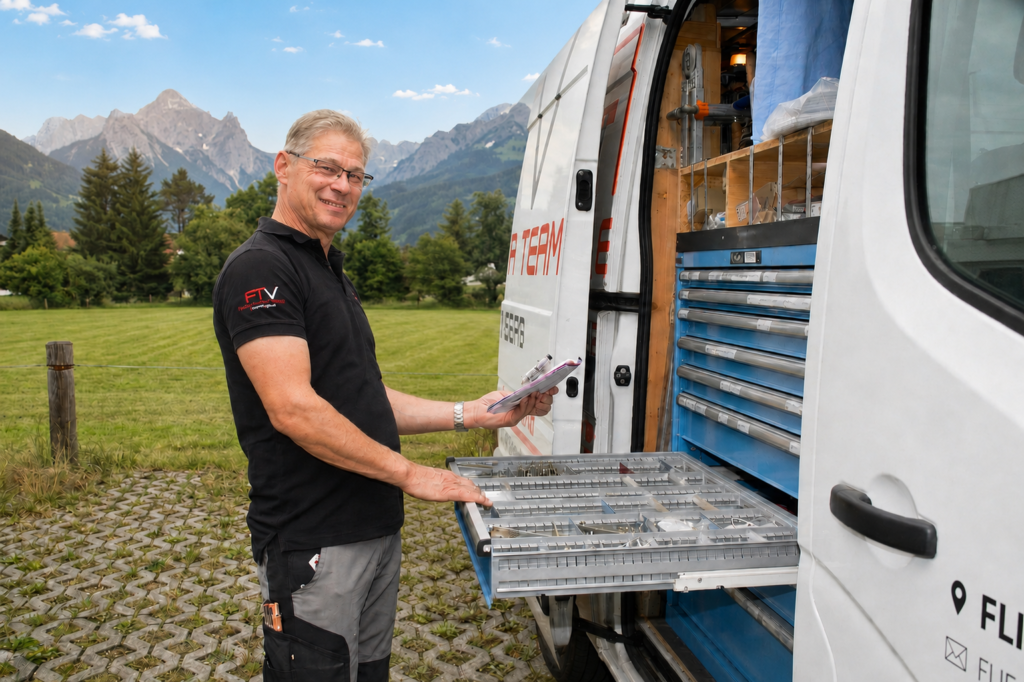 Fenster Team Vorarlberg, Fenstertechniker am Arbeiten